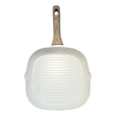 Imagem de Frigideira Grill Quadrado Indução Fundo Triplo e Revestimento Ceramico