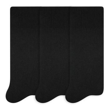 Imagem de Kit 3 Pares Meia Social Masculina Clássica Poliamida Selene Ref: 3003