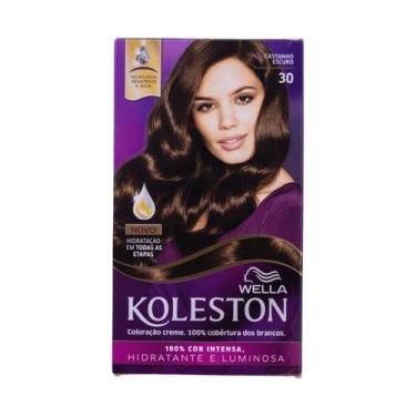 Imagem de Tintura Creme Koleston 30 Castanho Escuro, Castanho Escuro