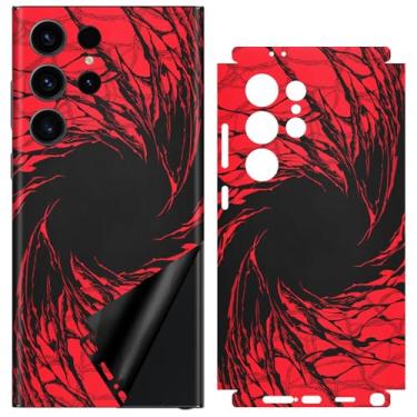 Imagem de SUKIDIOVQ Para Samsung Galaxy S24 Ultra Skin Wrap Adesivo de telefone colorido Graffiti Vinil Decalque Protetor de Vidro Película Protetora para Bordas Laterais Traseira Moldura da Câmera Não Capa de