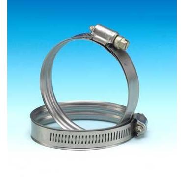 Imagem de Murray Braçadeira de mangueira de contas duplas de aço inoxidável com parafuso Plt de zinco, 10 cm - 12,4 cm, 1/5.1 cm L, 89-101.6 cm Lbs (pacote com 10)