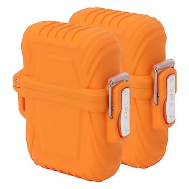 Imagem de Estojo de Isqueiro à Prova d'água Com 2 Pacotes – Carcaça de Isqueiro Durável, Portátil e à Prova de – Ideal para Atividades Ao Ar Livre, Camping, Caminhadas e Kits de