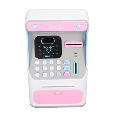Imagem de Banco de Dinheiro Infantil de Grande Capacidade, Banco de Dinheiro de Carretel de Notas ATM Com Reconhecimento Facial Seguro por Senha, Presente Com Material Premium, ótimo para