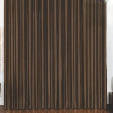 Imagem de Cortina 3 Mts Sala Quarto Escritório Blackout Original para Trilho Comum - Tabaco