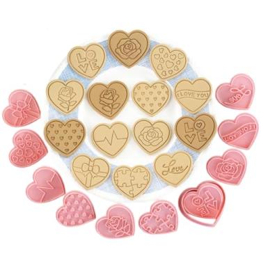 Imagem de Le Faust 10 Marcador De Biscoito 3d Carimbo Para Doces Pasta Americana Molde Coração