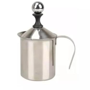 Imagem de CREMEIRA MANUAL ESPUMADOR DE LEITE ACO INOXIDAVEL 400ML