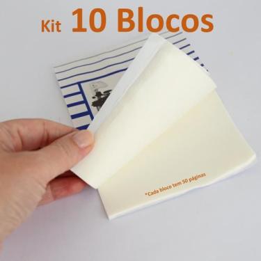 Imagem de Kit 10 blocos de lenço para limpeza de lentes câmera e óculos - bloco 