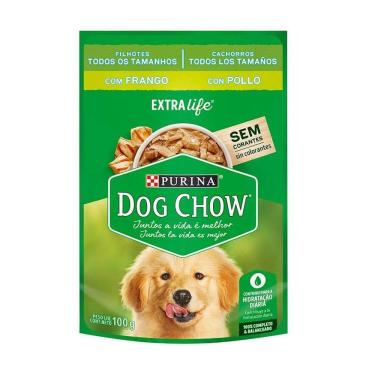 Imagem de Dog Chow Sache Filh. Todos T. Frango/Arroz 100g