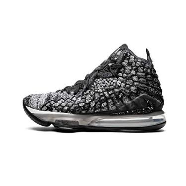 Imagem de Tênis de basquete masculino Nike Lebron 17, Black/Black/White, 7.5 M US