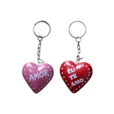 Imagem de Chaveiros Para Dia Dos Namorados Amor Declaração Com 100 Peças - Russo