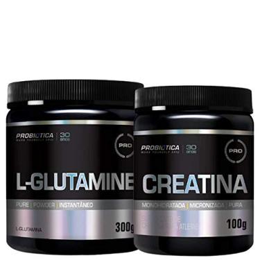 Imagem de Combo Creatina 100gr + L- Glutamina 300G - Probiotica Sabor:Sem Sabor