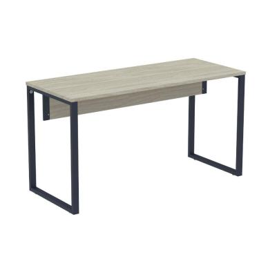 Imagem de Mesa Escritório P25 TUB Pandin 120 cm larg Tampo MDP Nogueira Casablanca Pé Aço Tubular...