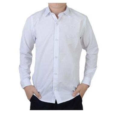 Imagem de Camisa Social Infantil Masculina Ogochi ML Slim Branca 0015-Masculino