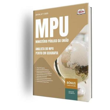Imagem de Apostila MPU - Analista do MPU - Perito em Geografia - Apostilas Opção