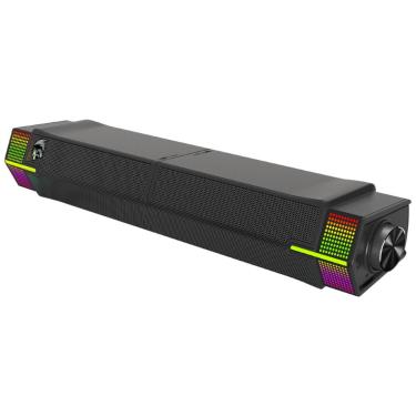 Imagem de Caixa de Som Gamer Portátil Redragon Yorick - 2 em 1 Soundbar - Bluetooth 5.3 - RGB - Preto - GS511