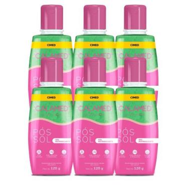 Imagem de Kit 6 unidades Calamed Gel Pós Sol Aloe Vera 120g - CIMED