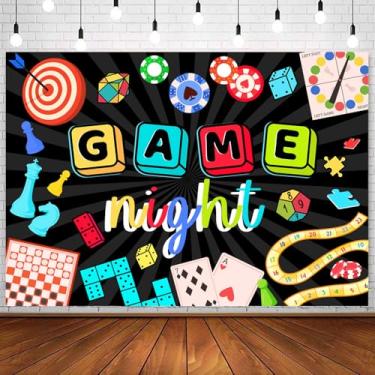 Imagem de InMemory Jogo de fundo para noite de jogo, jogo de cartas de xadrez, jogo de cartas em cima de nível, fundo fotográfico jogador, aniversário, festa do pijama, Revelry, jogos, decoração banner, 2,1 x