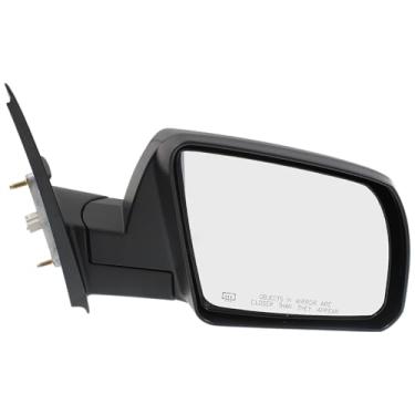 Imagem de JC Whitney Espelho aquecido lateral do passageiro para Toyota Tundra 2014-2021 sem monitor de ponto cego texturizado com especificação de clima frio