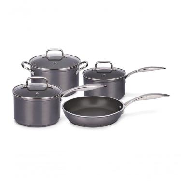 Imagem de Conjunto De Panelas 4 Peças, Cinza, Com Antiaderente Ceramic Life Linha Unique Cinza Brinox