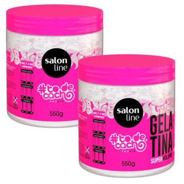 Imagem de Kit Gelatina Salon Line Mix To De Cacho 550g - 2 Unidades