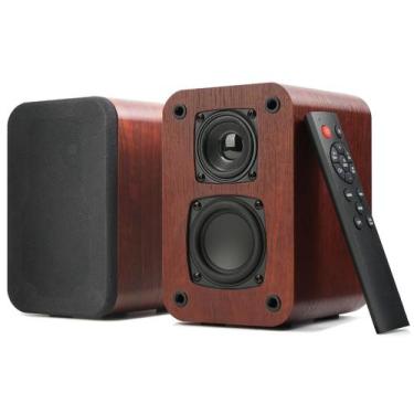 Imagem de Alto-falantes de estante Bluetooth RIOWOIS 40W Record Player 2.75"