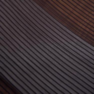 Imagem de Tecido liso de gaze plissado fixo por jarda, tecido de tule ligeiramente elástico médio transparente para vestido, camisa, saia, roupas da moda, artesanato (preto, 5 jardas)