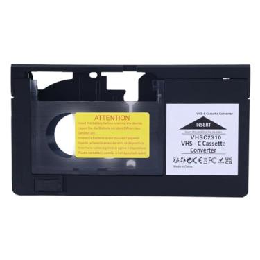 Imagem de Gosknor Adaptador de cassete motorizado VHS-C para VHS compatível com reprodutores de videocassete RCA JVC, converte fitas VHS-C para VHS padrão, não para 8 mm/MiniDV/Hi8