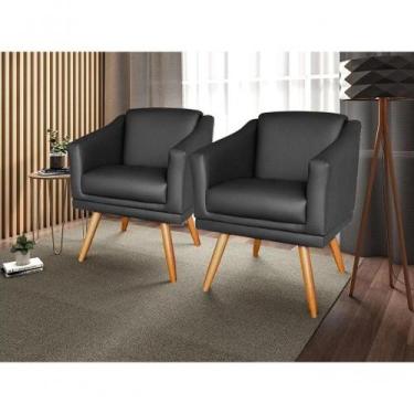 Imagem de Kit 02 Poltronas Decorativas Para Consultorio De Psicologia Recepção s