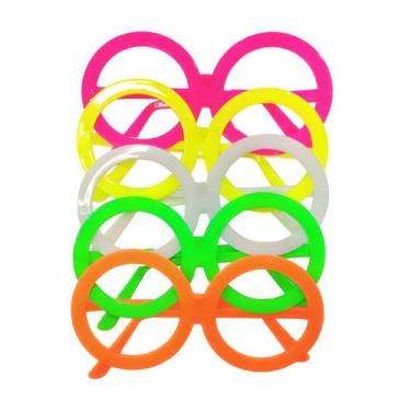 Imagem de Óculos Neon Redondo - Pacote com 10 unidades - Festas e Fantasias