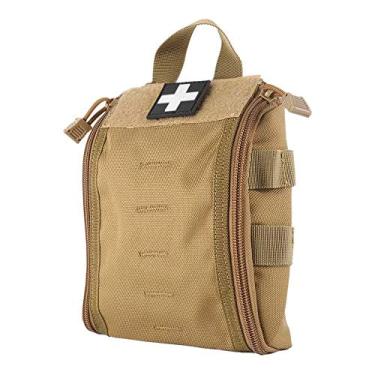 Imagem de WYNEX Bolsas EMT de primeiros socorros, bolsa tática IFAK Medical Molle Utility Med Emergency EDC, kit de sobrevivência ao ar livre, adequado para cinto tático, pacote de 1000 nylon