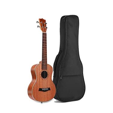 Imagem de Estojo Ukulele de 66 cm, bolsa acolchoada impermeável durável com alças ajustáveis para tenor (66 cm)