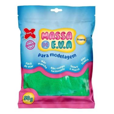 Imagem de Massa De Eva Massinha Para Modelar Make+ Pacote 50g Verde - Make +