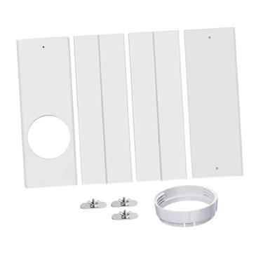 Imagem de FLCPJGV Kit de ventilação de janela para ar condicionado portátil, segmentado, PVC para mangueira de exaustão universal com acoplador, vedação de janela