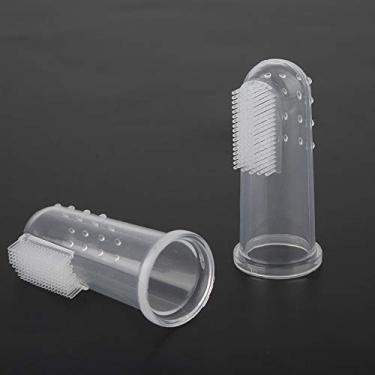 Imagem de Escova de Dentes de Cachorro, 10pcs Mole Escova Dentes Dedo Dedo Orais Cuidado para Gatos Pequenos e Cachorros, Gatinho, Animais Estimação Adultos