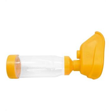 Imagem de Espaçador Broncodilatador Adulto e Infantil GoodDoctor, Amarelo