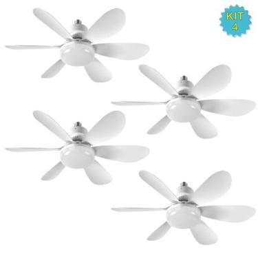 Imagem de Ventilador de Teto LED 60W Lâmpada E27 Com Controle Remoto Bivolt Lumi