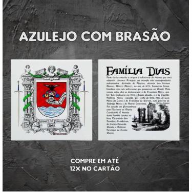 Imagem de Brasão da família Dias no azulejo tamanho 20cmx20cm cada pedra - @meu.