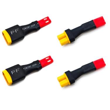 Imagem de LINSYRC 2 pares JST para XT30 / XT60 adaptador RC macho conector fêmea para avião carro helicóptero carregador (JST para XT30)