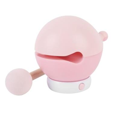 Imagem de Fafeicy Silicone Woodfish -Luz da Noite Com Adesivos DIY, 3 Níveis de Brilho, Lâmpada Noturna para (Rosa)