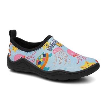 Imagem de Sapatilha Aquática Infantil Híbrida Neoprene Antiderrapante Praia Piscina Antiderrapante Leve-Unissex