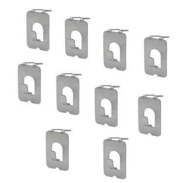 Imagem de IEUDNS Ganchos para pendurar quadros, ganchos para pendurar pôsteres de fotos em espelho, de parede que não deixam marcas, para molduras de parede, 10 Peças