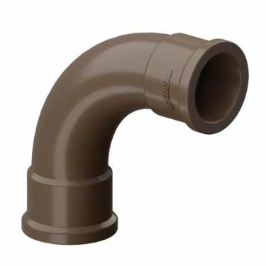 Imagem de Kit 44 Curva Longa Pvc Marrom Soldável 50mm 90º Tigre