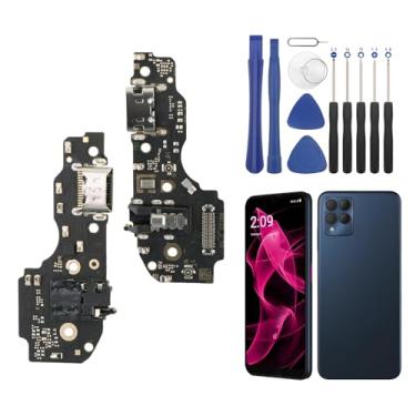 Imagem de Substituição da porta de carregamento YHX-US para T-Mobile REVVL 6X/REVVL 6X Pro USB Dock Connector Flex Cable Substituição de microfone para T-Mobile REVVL 6X/REVVL 6X Pro com chaves de fenda