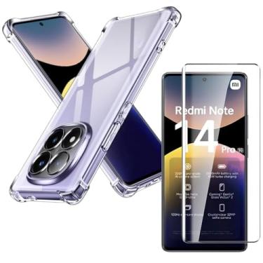 Imagem de Capa Capinha Anti Impacto + Película 9D Premium Cerâmica Compatível Com Redmi Note 14 Pro 5G - (Hard Glass Store)