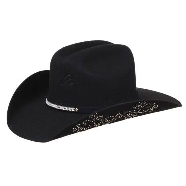 Imagem de Chapéu Feltro Arizona Com Strass Preto Pralana 36894