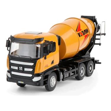 Imagem de Miniatura Caminhão Betoneira Huina 1719 1:50 Metal Detalhado