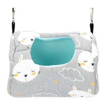 Imagem de Zerodis Hamster Cinza de Lona House House para Pequenos Animais de Estimação, Reutilizável para Jogos e Sono, Suprimentos para Animais de Estimação para Hamsters, Chinchilas, Quatro Estações,