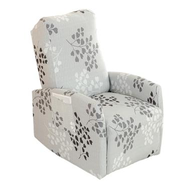 Imagem de HAOYONG Capas para cadeira reclinável com 4 peças de capa reclinável pequena elástica estampada lazyboy capa para cadeira reclinável antiderrapante com bolsos de armazenamento, protetor de móveis para