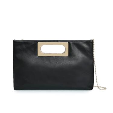 Imagem de WHIMFINITY Bolsa de mão formal para noite bolsa feminina bolsa de noite para baile de formatura clutch noite clássico dourado, prata, preto, Preto