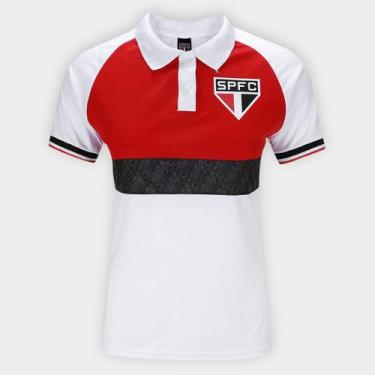 Imagem de Camisa Polo São Paulo Triple Feminina - SPR, Branco, GG